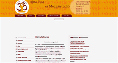 Desktop Screenshot of ajnajoga.hu